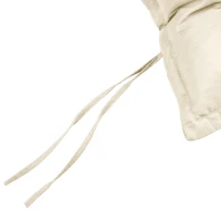 Outsunny Perna de Scaun de Gradina, Perna de Scaun in Aer Liber cu Cordoane de Prindere si Umplutura Groasa, Alb Crem, 100cm Latime(m-9)