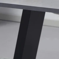 Masa Living 140×80×76 cm – Blat Marmura & Cadru Otel Negru(m-7)