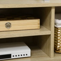 HOMCOM Mobile Porta TV fino 65" con Armadietti e Ripiani Aperti, 150x30x42cm(m-8)