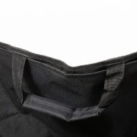 Outsunny Scaun pentru camping, pliant, din material Oxford si otel, cu buzunar pentru obiecte si husa pentru transport inclusa, 61x54x66 cm, negru(m-7)