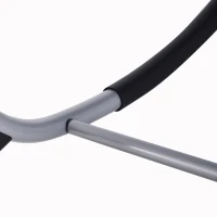 Outsunny Garden Rocking Lounge Zero Gravity Chaise Wave Lounger Seat w/ Pillow Black(m-7)