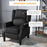 Homcom Fotoliu Masaj – Rabatabil, Piele intoarsa, Telecomanda(m-4)