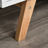 HOMCOM Comoda TV max 65" din PAL si MDF alb cu 2 dulapuri laterale 2 rafturi centrale deschise, 150x39x50 cm(m-9)