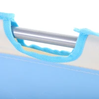 Outsunny 2 Pieces Outdoor Lounger Beach Mat Patio Steel Reclining Chair Set w/ Pillow Sunbath Beige(m-11)