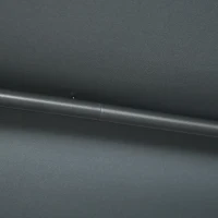 Outsunny Parasol de jardin inclinable auvent plat hauteur réglable polyester Anti-UV dim. 180L x 130l x 115-205H cm gris foncé(m-9)