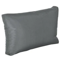 Outsunny Gartenmöbel-Set für 4 Personen, 1 Glastisch, 1 Sofa, 2 Sessel, wetterbeständig, Grau +Schwarz(m-8)