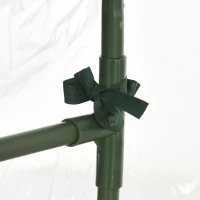 Outsunny Walk In PVC Greenhouse Garden Outdoor Flower Planter Steel Frame w/ Zipped Door & Window 180 x 100 x 168CM White(m-8)
