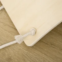 HOMCOM Wood Wobble Board with Ropes, Balance Board for Full Body Workout, Multipurpose for Kids and Adults(m-9)