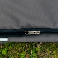 Outsunny Funda Protectora de Sombrilla Ø63x164 cm Cubierta de Sombrilla Resistente a Intemperie para Jardín Patio con Varilla Cremallera Gris(m-8)