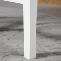 HOMCOM Dining Chairs Set of 2, Pine Wood Kitchen Chairs with Cross Back, Solid Structure for Living Room and Dining Room, White(m-9)