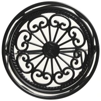 Outsunny Soporte de Metal para Plantas Macetas Plegable Estantería para Flores con 3 Estantes Decoración Interiores Exteriores para Jardín Terraza Balcón 74x23x62 cm Negro(m-7)