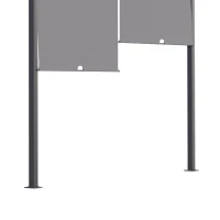 Outsunny 3(m) x 4m Metal Pergola with LED Lights, Outdoor Garden Pergola with Sliding Roof, Solar Powered, for BBQ, Lawn, Dark Grey(m-7)