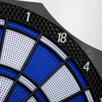 SPORTNOW Set Panou Electronic de Darts cu 31 de Jocuri pentru 8 Jucatori, Set Panou de Darts cu Dulap, 6 Sageti cu Varf Moale si 6 varfuri de Rezerva, Indicator de Scor LCD pentru Petreceri(m-8)