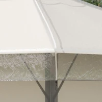 Outsunny Cobertura Protetora para Pérgolas 3x3 m Cobertura Impermeável para Pérgola Capa Protetora de Pérgolas Transparente(m-7)