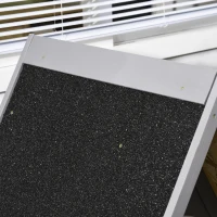 PawHut Katzenhaus mit 2 Ebenen, Katzenhöhle, 1 Rampe, wetterbeständig, Dunkelgrau + Schwarz(m-8)