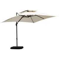 Outsunny Steel Frame Outdoor Roma Cantilever Umbrella(m-1)