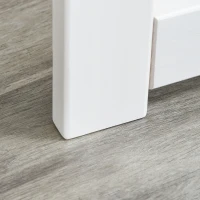 Składana Biała Kratka Ochronna dla Psów PawHut z Zamykanymi Drzwiami i Stabilnymi Nogami(m-9)