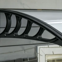 Outsunny Front Door Canopy, Outdoor Awning, 303 x 96cm Rain Shelter for Window, Porch and Front/Back Door, Clear(m-7)