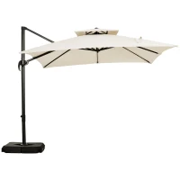 Outsunny Steel Frame Outdoor Roma Cantilever Umbrella(m-11)