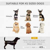 PawHut Dog Sofa Bed Pet Chair Couch with Water Resistant Fabric, Kitten Lounge with Soft Cushion, Wooden Frame for Mini Size Dogs - Grey(m-7)