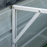 Outsunny podwyższona grządka ze stali, 183 cm x 47 cm x 40 cm(m-8)