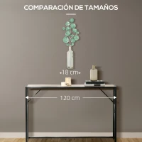 HOMCOM Decoración de Pared de Metal 3D con Planta con Jarrón Adorno de Pared Metálico para Salón 18x56 cm Verde y Plata(m-7)