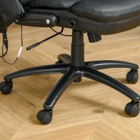Vinsetto Fauteuil de bureau massant fauteuil bureau ergonomique grand confort hauteur réglable dossier inclinable télécommande filaire pivotante 360° noir(m-9)