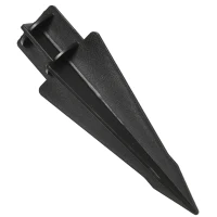 Outsunny Conjunto de Candeeiros Solar Candeeiros LED com Energia Solar Impermeabilidade IP65 Sensor de Noite  314x14x60 cm Preto(m-9)