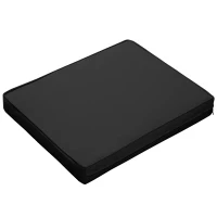 Outsunny 2 Piece Garden Chair Cushions with 1 Seat Cushion 1 Back Pad for Rattan Sofa Chair, Outdoor Seat Pads for Indoor and Outdoor Use, Black(m-8)