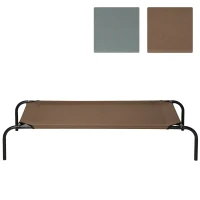 PawHut Hundebett Outdoor Hundeliege bis 30 kg mit Ersatzbezug 110 x 68 x 20 cm(m-1)