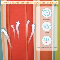 Outsunny® Wiszący Fotel z Poduszką Bardzo Wygodny Trwały Bardzo Lekki Łatwy do Przenoszenia(m-6)