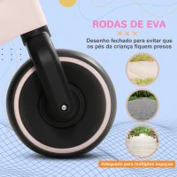 AIYAPLAY Bicicleta sem Pedais para Crianças acima de 18 Meses com Assento Ajustável em 30-36,5 cm Rodas de Ø19 cm 66,5x34x46,5 cm Rosa(m-6)