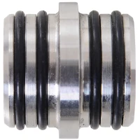 HOMCOM Kit Montaggio per Porta Scorrevole Singola da 2000mm con Binario e Accessori in Acciaio Inox per Pareti di Cemento o Legno(m-9)