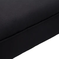 HOMCOM Sypialnia Ławka Ławka Tapicerowana Ławka MDF Pianka Czarna(m-8)