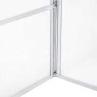 Outsunny szklarnia aluminiowa inspekt skrzynia inspektowa cieplarnia uprawa szklarnia(m-8)