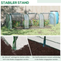 Outsunny Foliowe Szklarnia Cieplarnia Ogród Warzywny Drzwi Hodowla Roślin Folie(m-6)