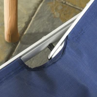 Outsunny Scaun de Gradina Pliabil cu Spatar Reglabil Albastru(m-9)