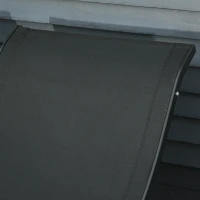 Outsunny Set 2 Sezlonguri de Gradina Pliabile, Sezlong pentru plaja din Aluminiu si Textilen, 61x165x63cm, negru(m-8)