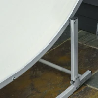 Outsunny Set de 2 Sezlonguri de Gradina Pliabile din Aluminiu si Textilen Bej(m-9)