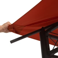 Outsunny Acoperis de Schimb pentru Foisor 3x3m din Poliester Impermeabil Anti-UV, Portocaliu(m-9)