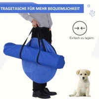 Pawhut honden behendigheid tunnel slalom oefening hondensport training hordenset 2 modellen(m-7)