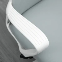 Vinsetto Scaun de birou ergonomic si tapitat, cu inaltime reglabila si functie de inclinare, 62x56x110-119.5 cm, gri(m-9)