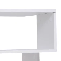 Homcom Masuta Cafea Alba – 2 Rafturi, Design Modern(m-9)