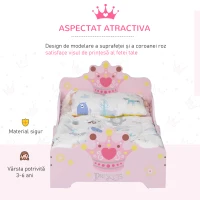 Homcom Pat Copii 3–6 Ani – Lemn Natural cu Margini Ridicate(m-6)