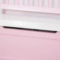 HOMCOM 2 In 1 Wooden Toy Box, Seat Storage Bench, Storage Chest Cabinet Organiser, with Safety Pneumatic Rod(m-9)