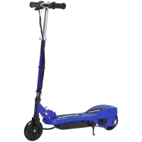 HOMCOM Folding Electric Kids Scooter Ride on Age 7-14, Blue/Black(m-1)