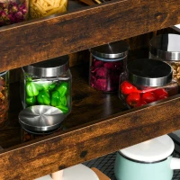 HOMCOM keukenwagen keukentrolley(m-9)