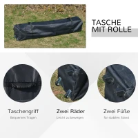 Outsunny tuinpaviljoen partytent(m-8)