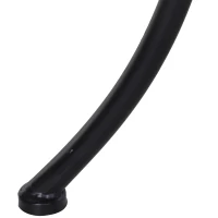 Tuin salontafel bijzettafel koffietafem terras metaal zwart(m-6)