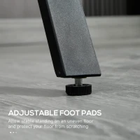 Homcom Masa Bar 120 cm – Blat Marmura, 4 Persoane, Design Modern(m-7)